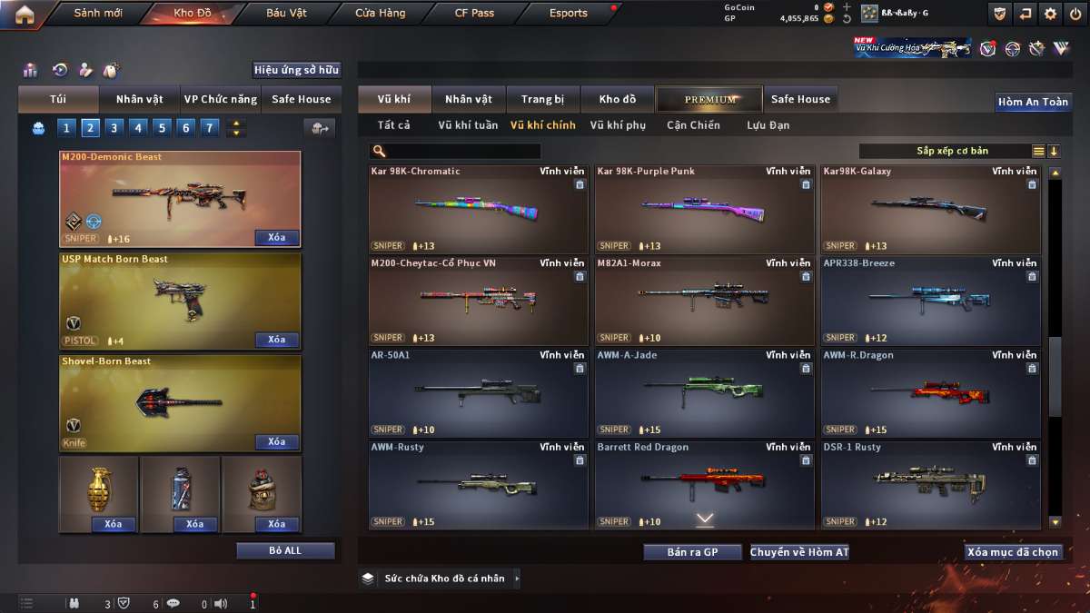 shop acc cf uy tin gia re